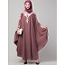 Designer embroidery Irani Kaftan - Mauve Pink